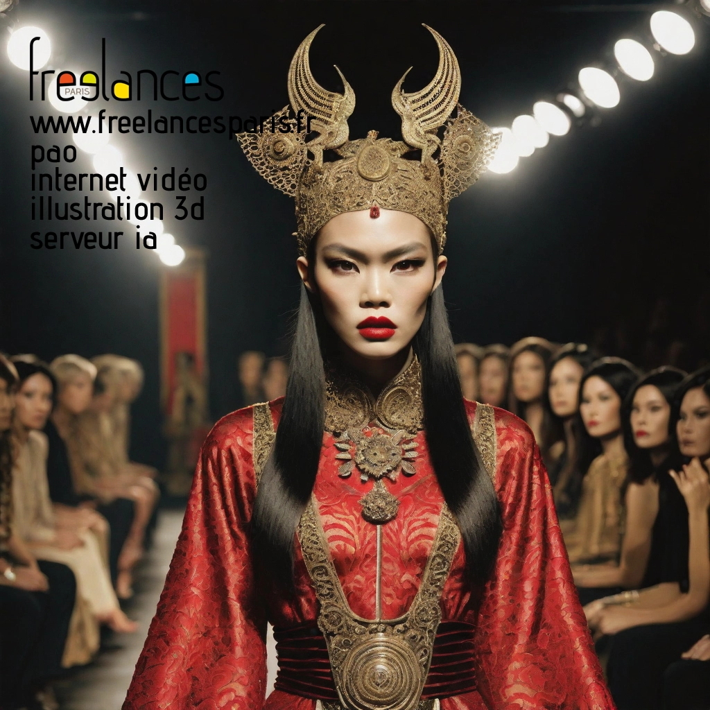 Pao mise en page internet vidéo illustration 3d serveur IA générative AI freelance paris studio de création magazines lde3etc0